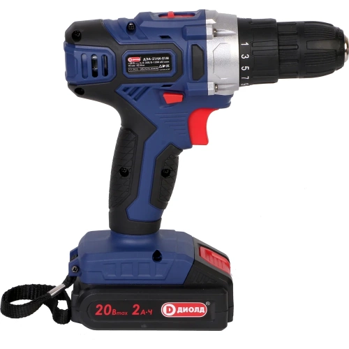 Аккумуляторная дрель-шуруповерт ДИОЛД ДЭА-21 ЛИ-01М (коробка, ЗУ,1 АКБ) 10300164 фото 4 Аккумуляторная дрель-шуруповерт ДИОЛД ДЭА-21 ЛИ-01М (коробка, ЗУ,1 АКБ) 10300164 фото 4