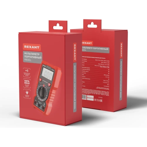 Мультиметр портативный REXANT R830L 13-3106 фото 11
