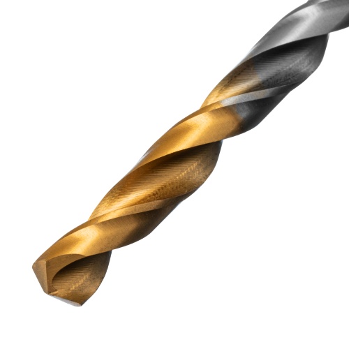 Сверло спиральное по металлу 6 x 93 мм, Р6М5, Golden Tip  Denzel фото 3