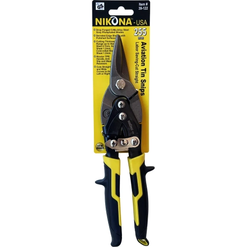 Ножницы по металлу NIKONA прямые, особой мощности, из CrMo, 255мм 39-122