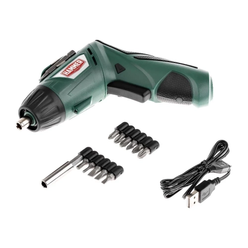 Аккумуляторная отвертка Hammer Flex с набором бит, 3.6 В 1.3 Ач, 4 Нм, Li-Ion ACD3.6A фото 10 Аккумуляторная отвертка Hammer Flex с набором бит, 3.6 В 1.3 Ач, 4 Нм, Li-Ion ACD3.6A фото 10