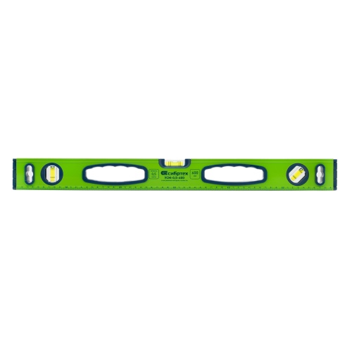 Уровень алюминиевый УСМ-0,5-600, фрезерованный, 3 глазка, магнитный, рукоятки, 600 мм Сибртех фото 2