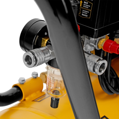 Компрессор безмасляный, малошумный DLS 1800/100,1800 Вт, 3x600, 100 л, 345 л/мин Denzel фото 19