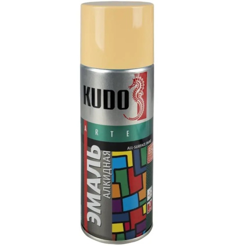 Эмаль аэрозольная универсальная Kudo KU-1009 бежевая 520 мл Эмаль аэрозольная универсальная Kudo KU-1009 бежевая 520 мл