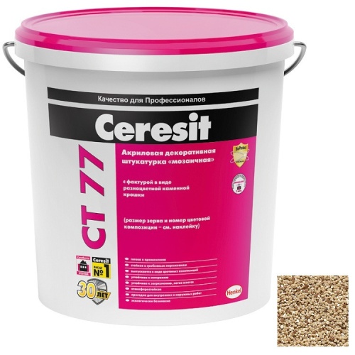 Штукатурка акриловая декоративная Ceresit CT 77 Мозаичная Sierra 2 25 кг