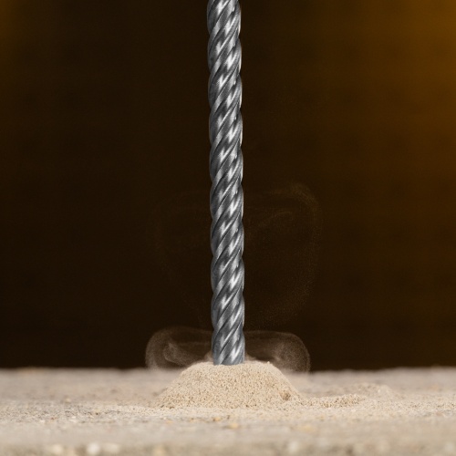 Бур по бетону, цельная крестовая пластина, 8x265 мм, SDS PLUS Denzel фото 11