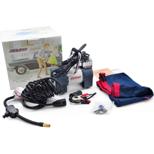 Автомобильный портативный компрессор Качок с витым шлангом-удлинителем К90 N фото 8