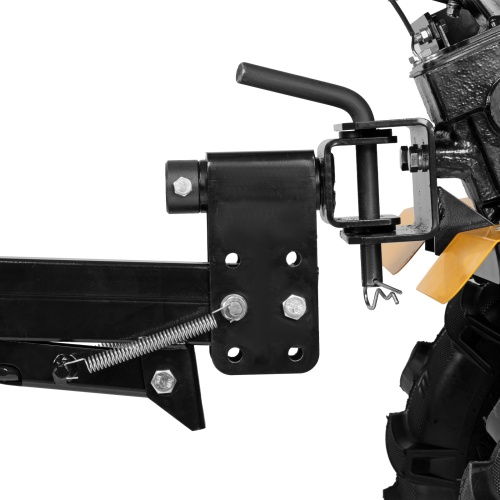 Прицеп для мотоблока TT-500, оцинк., груз. 500 кг, рег. сцепка, колеса 4.00-10, в упаковке Denzel фото 12 Прицеп для мотоблока TT-500, оцинк., груз. 500 кг, рег. сцепка, колеса 4.00-10, в упаковке Denzel фото 12