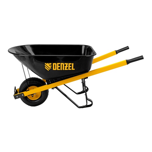 Тачка строительная, усиленная, объем 140 л, 230 кг, колесо 15х6.00-6 Denzel фото 5