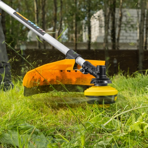 Триммер бензиновый DR-43, 43 см3, неразъемная штанга, состоит из 2 частей Denzel фото 21