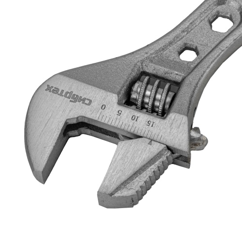 Ключ разводной, 150мм, переставная губка, 2-х комп. рукоятка Сибртех фото 5