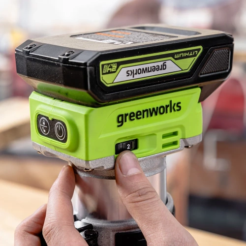 Аккумуляторный фрезер Greenworks 24V, бесщеточный, без АКБ и ЗУ 3502507 фото 10