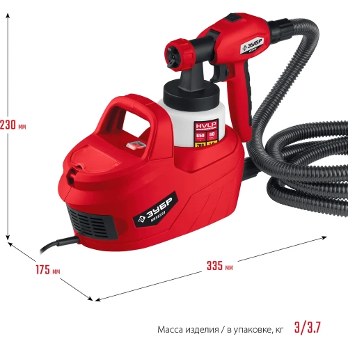 Электрический краскопульт ЗУБР 650 Вт КПЭ-650 фото 7 Электрический краскопульт ЗУБР 650 Вт КПЭ-650 фото 7