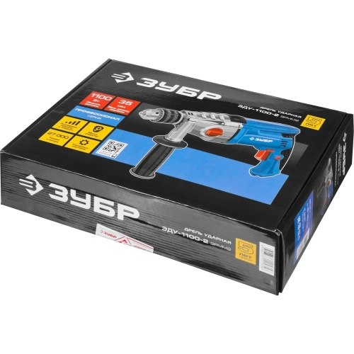 Ударная дрель ЗУБР Профессионал 1100 Вт ЗДУ-1100-2 ЭРММ2 фото 10