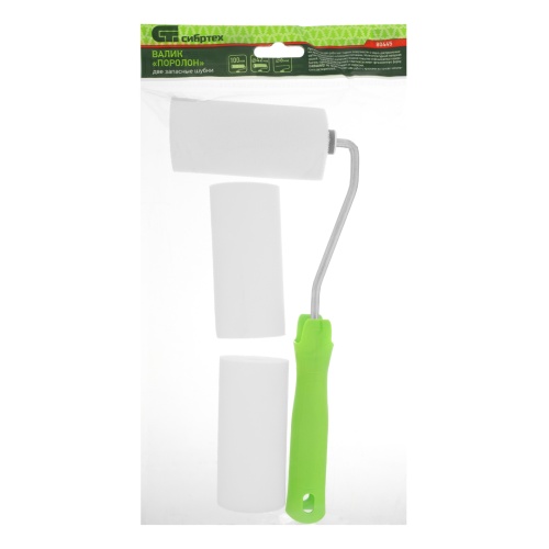 Валик "Поролон" с ручкой и 2 шубки 100 мм, D 42 мм, D ручки 6 мм Сибртех фото 7 Валик "Поролон" с ручкой и 2 шубки 100 мм, D 42 мм, D ручки 6 мм Сибртех фото 7