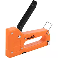 Мебельный пластиковый степлер SPARTA со скобами 100 шт., тип скобы 53, 4-8 мм 42001