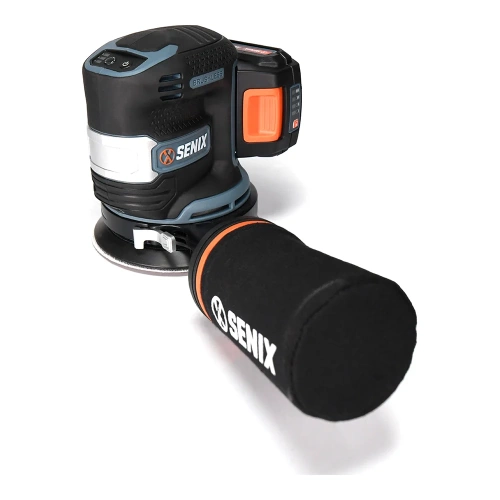 Шлифовальная эксцентриковая аккумуляторная машина SENIX X2 20V, 125мм, 1 акб, 1 зу PSX2-M1-EU фото 3