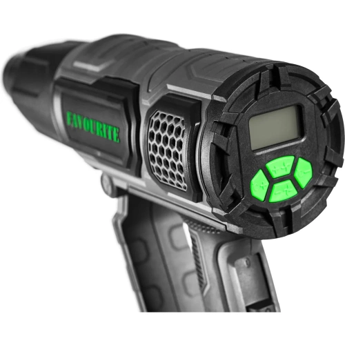 Технический фен FAVOURITE 2000 Вт, 2 режима работы, 60/60-600 С, 300-500 л/мин, LCD дисплей, набор насадок FHGP 2000LCD PROF фото 3 Технический фен FAVOURITE 2000 Вт, 2 режима работы, 60/60-600 С, 300-500 л/мин, LCD дисплей, набор насадок FHGP 2000LCD PROF фото 3