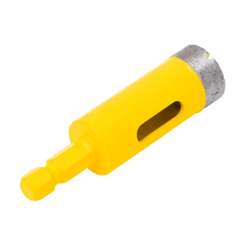 Сверло алмазное по керамограниту, 20 мм, мокрая резка, трехгранный хвостовик Denzel фото 2