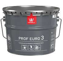 Краска интерьерная Tikkurila Prof Euro 3 база А глубокоматовая 9 л