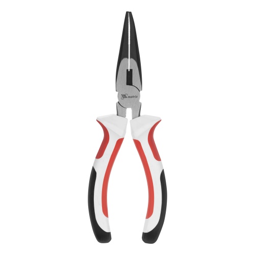 Длинногубцы прямые Premium, 160 мм, трехкомпонентные рукоятки Matrix фото 3