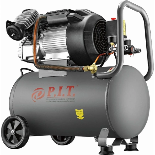 Компрессор P.I.T. 2.5кВт, 350л/мин, 50л, 2 выхода PAC016003-2,5/50 фото 4