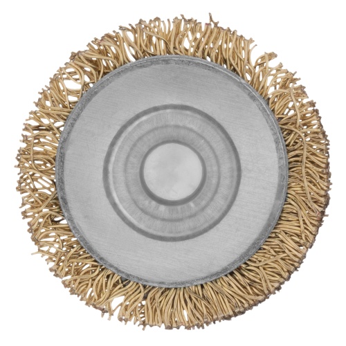 Щетка для дрели, 30 мм, плоская со шпилькой, латунированная витая проволока Matrix фото 3