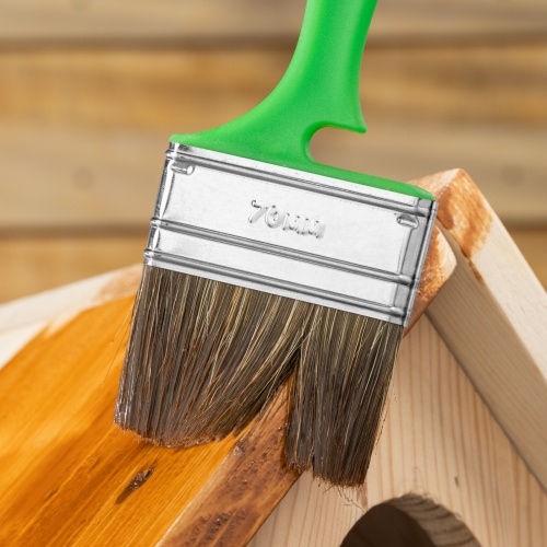 Кисть флейцевая "Работы по дереву" Color Line 70 х 12 мм Matrix фото 8