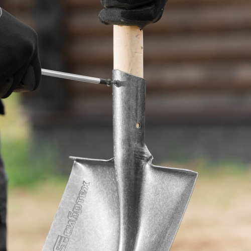 Лопата штыковая, 225х295 мм, углубленная, рессорная сталь, 0,7 кг, без черенка// Сибртех фото 8