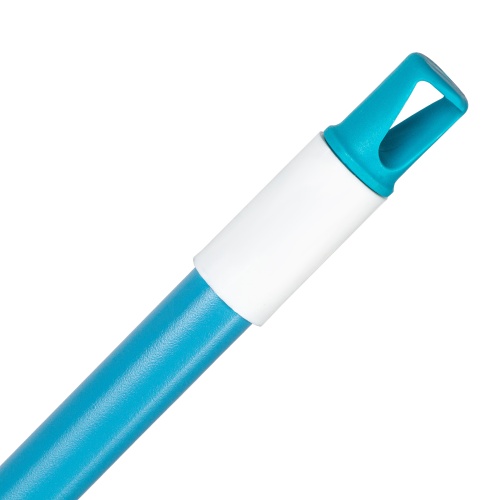 Щетка пластмассовая для подметания пола, 27 см, c черенком, 120 см, бирюзовая щетина, Home Palisad фото 3