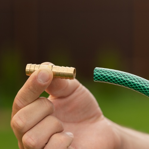 Соединитель для шланга 1/2", латунный Palisad фото 6