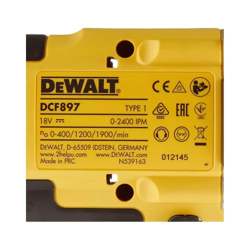 Аккумуляторный гайковерт Dewalt DCF897N-XJ DCF897NT фото 11