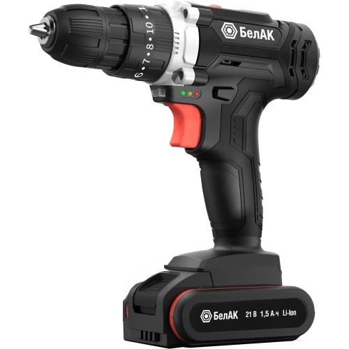 Ударная дрель-шуруповерт БелАК щеточная, 21V 40Hm, в кейсе, 2 АКБ БАК.53313 фото 6