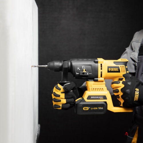 Бур по бетону, двойная спираль, три пылеотводящие кромки, 6 x 110 мм DENZEL фото 6