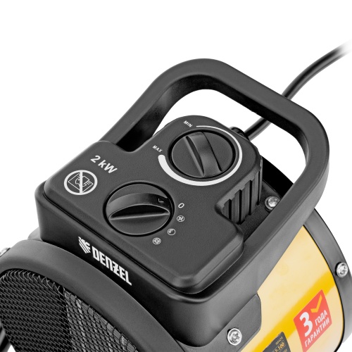 Тепловая пушка, керамический нагреватель (тепловентилятор) DHC 2-100, 230 В, 0.025/1/2 кВт Denzel фото 12