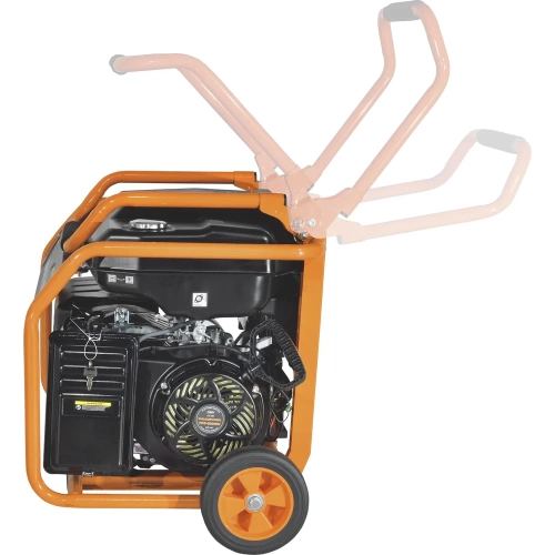 Генератор CARVER PPG- 8000ЕM бензин LT-190F, 6,0/6,5кВт, 220В, бак 33 л, электростартер, колеса. медь 01.020.00030 фото 6