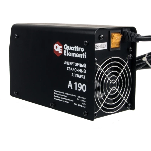 Инверторный аппарат электродной сварки QUATTRO ELEMENTI A 190 248-528 фото 4 Инверторный аппарат электродной сварки QUATTRO ELEMENTI A 190 248-528 фото 4