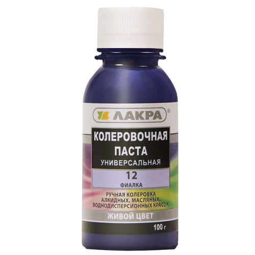 Колер универсальный Лакра №12 Фиалка 0,1 л Колер универсальный Лакра №12 Фиалка 0,1 л