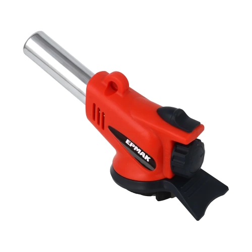 Горелка газ. с пьезо, ЕРМАК свободн. вращ., цанг. захват, шир. сопло, пласт.,латунь; 14х9х5см 116-026 фото 4 Горелка газ. с пьезо, ЕРМАК свободн. вращ., цанг. захват, шир. сопло, пласт.,латунь; 14х9х5см 116-026 фото 4