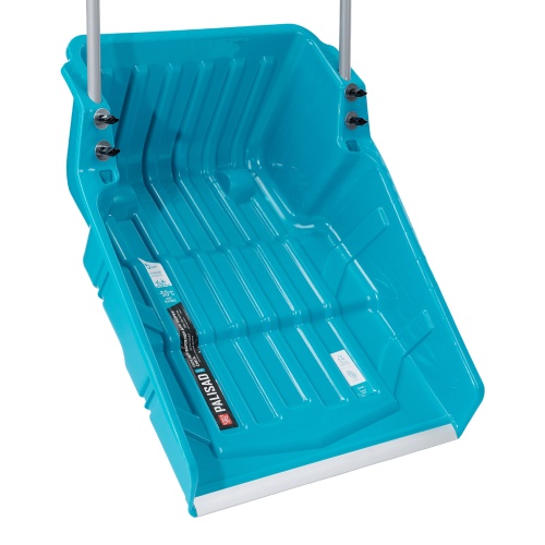 Скрепер-волокуша для уборки снега, полипропилен, колеса, 595х715х1445мм, рукоятка с ПВХ, LUXE Palisad фото 4