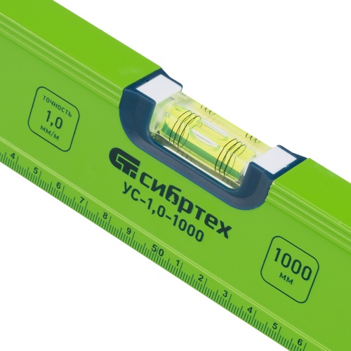 Уровень алюминиевый УС-1, 0-1000, фрезерованный, 3 глазка, рукоятки, 1000 мм Сибртех фото 3