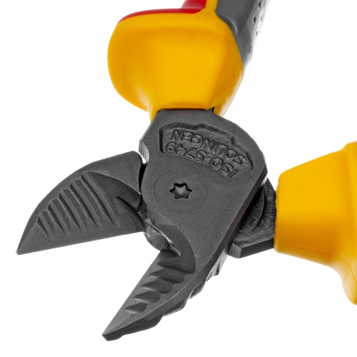 Бокорезы, диэлектрические рукоятки, до 1000 В, трехкомпонентные рукоятки, 180 мм Denzel фото 4