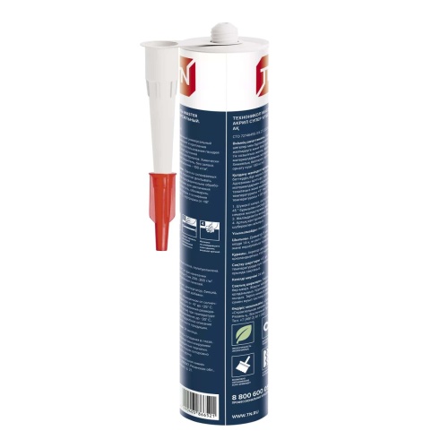Клей ТЕХНОНИКОЛЬ MASTER акриловый Суперсильный, белый, 280 мл, 12 шт фото 4