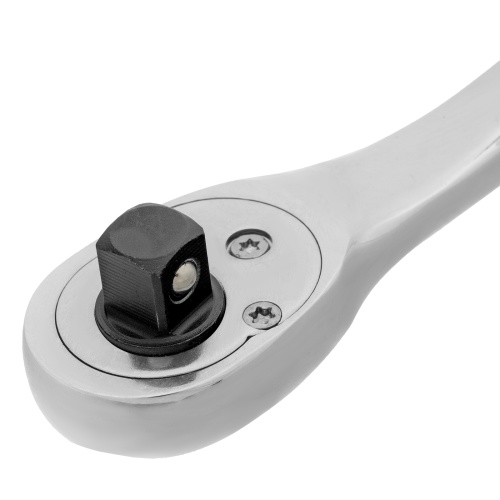 Ключ-трещотка 3/8", CrV, 90 зубьев, усиленный, хром Gross фото 6