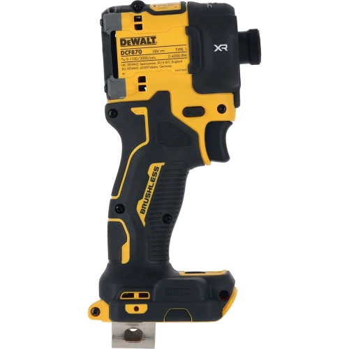 Аккумуляторный масляный шуруповерт Dewalt DCF870N, 18 В, 56 Нм, 4200 уд/мин, без АКБ и ЗУ DCF870N-XJ фото 4 Аккумуляторный масляный шуруповерт Dewalt DCF870N, 18 В, 56 Нм, 4200 уд/мин, без АКБ и ЗУ DCF870N-XJ фото 4