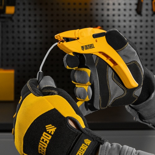 Щипцы для зачистки электропроводов, сечением 0,2-6 мм2, функция обрезания проводов Denzel фото 9