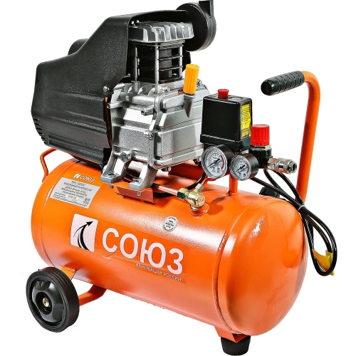 Воздушный компрессор 2000 Вт, 24 л, 8 бар, 210лмин, картон ВКС-9315С фото 3