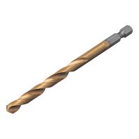 Сверло по металлу, 7 мм, HSS, нитридтитановое покрытие, шестигранный хвостовик Matrix