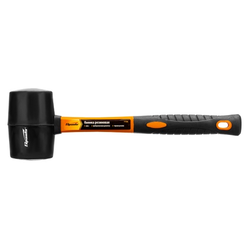 Киянка резиновая, 450 г, черная резина, фибергласовая рукоятка Sparta фото 5 Киянка резиновая, 450 г, черная резина, фибергласовая рукоятка Sparta фото 5