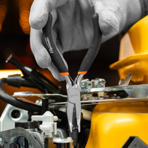 Длинногубцы изогнутые Mini, 130 мм, никелированные, авторазжим Sparta фото 10